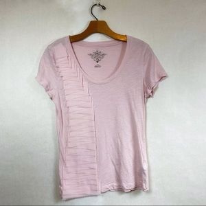 Tommy Hilfiger pink girly & fancy top with cascading ruffle